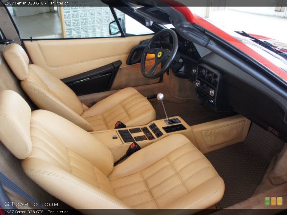 Tan Interior Photo for the 1987 Ferrari 328 GTB #57223380