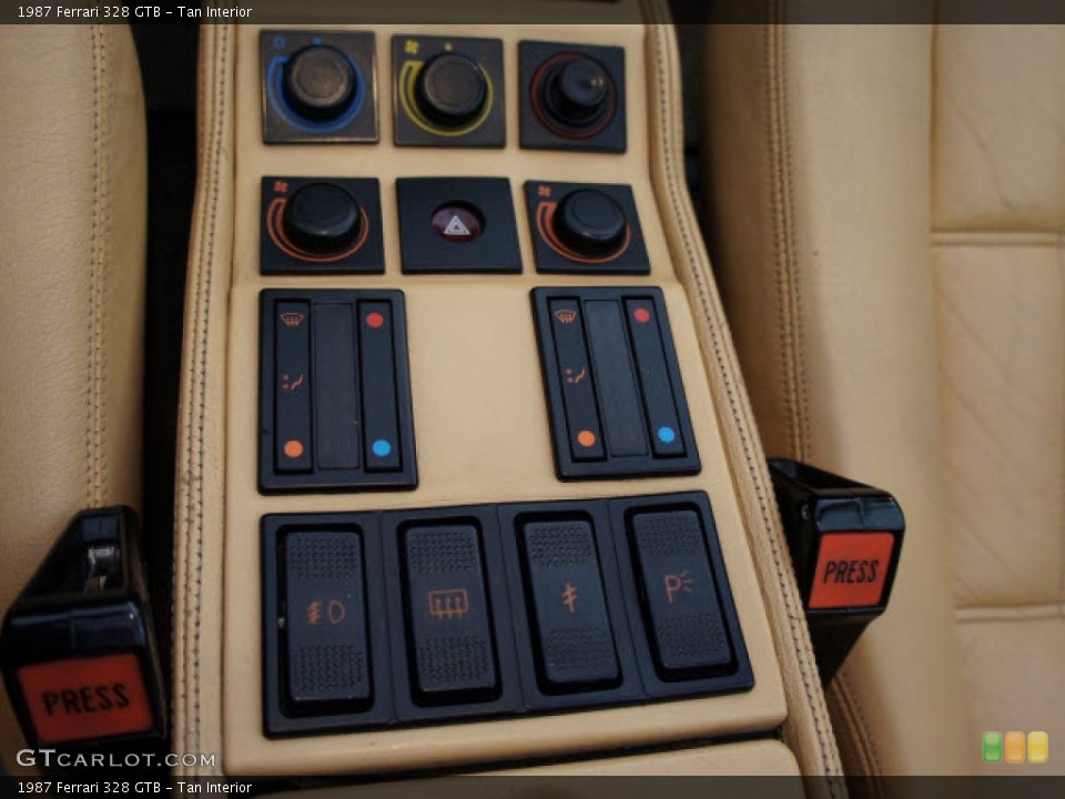 Tan Interior Controls for the 1987 Ferrari 328 GTB #57223513