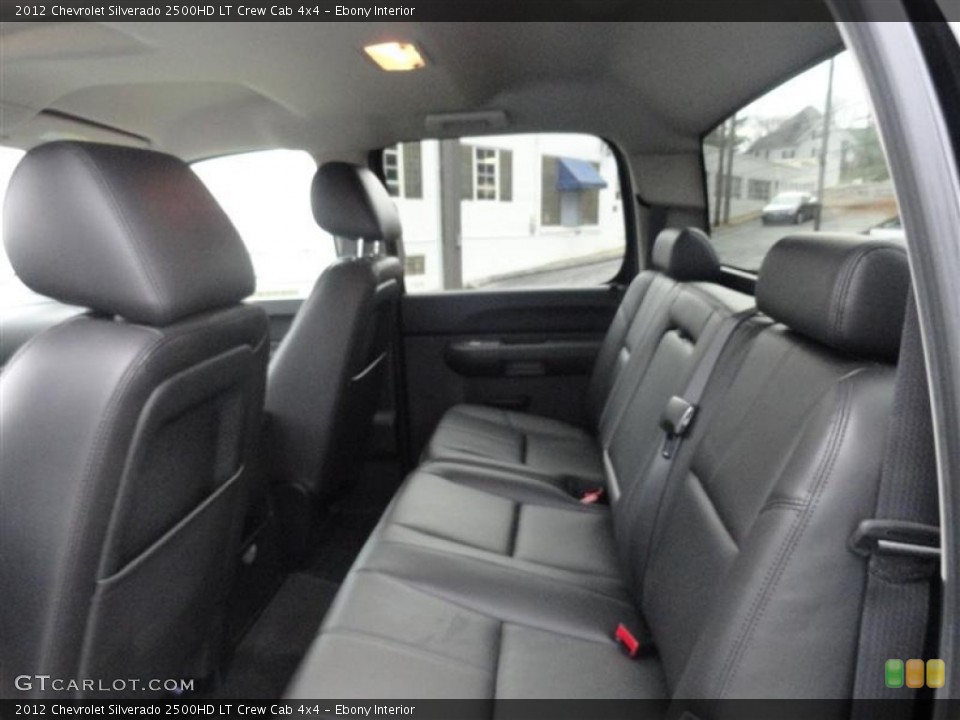 Ebony Interior Photo for the 2012 Chevrolet Silverado 2500HD LT Crew Cab 4x4 #57225445