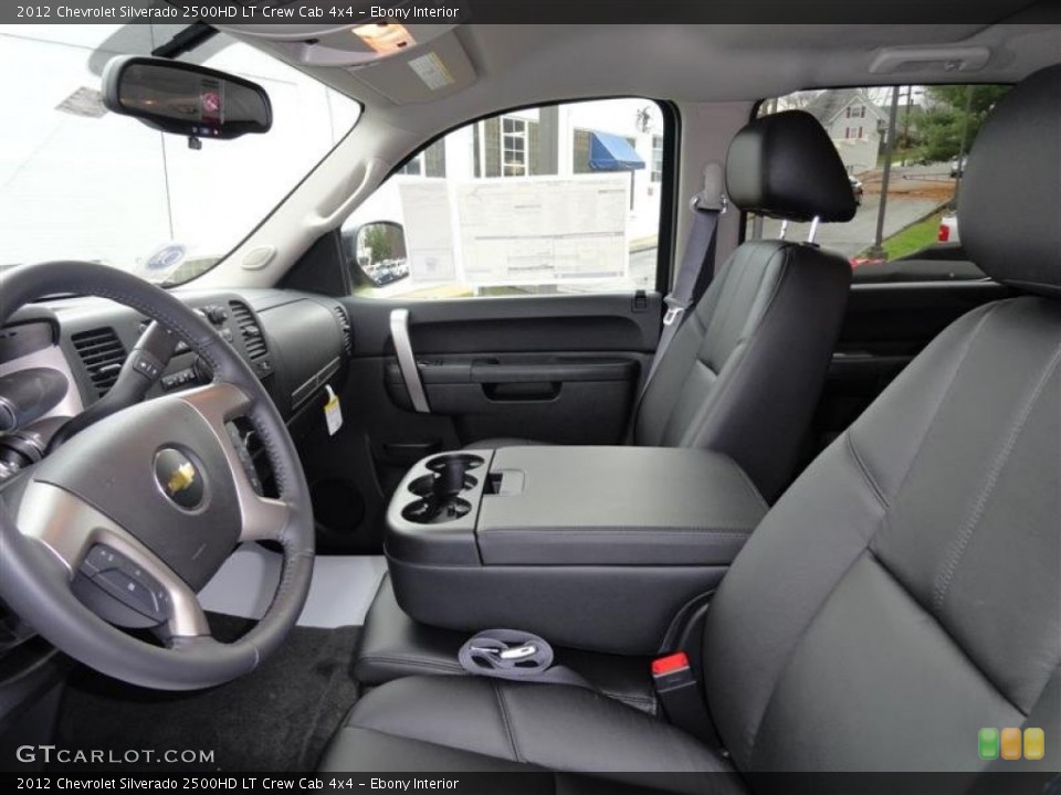 Ebony Interior Photo for the 2012 Chevrolet Silverado 2500HD LT Crew Cab 4x4 #57225454