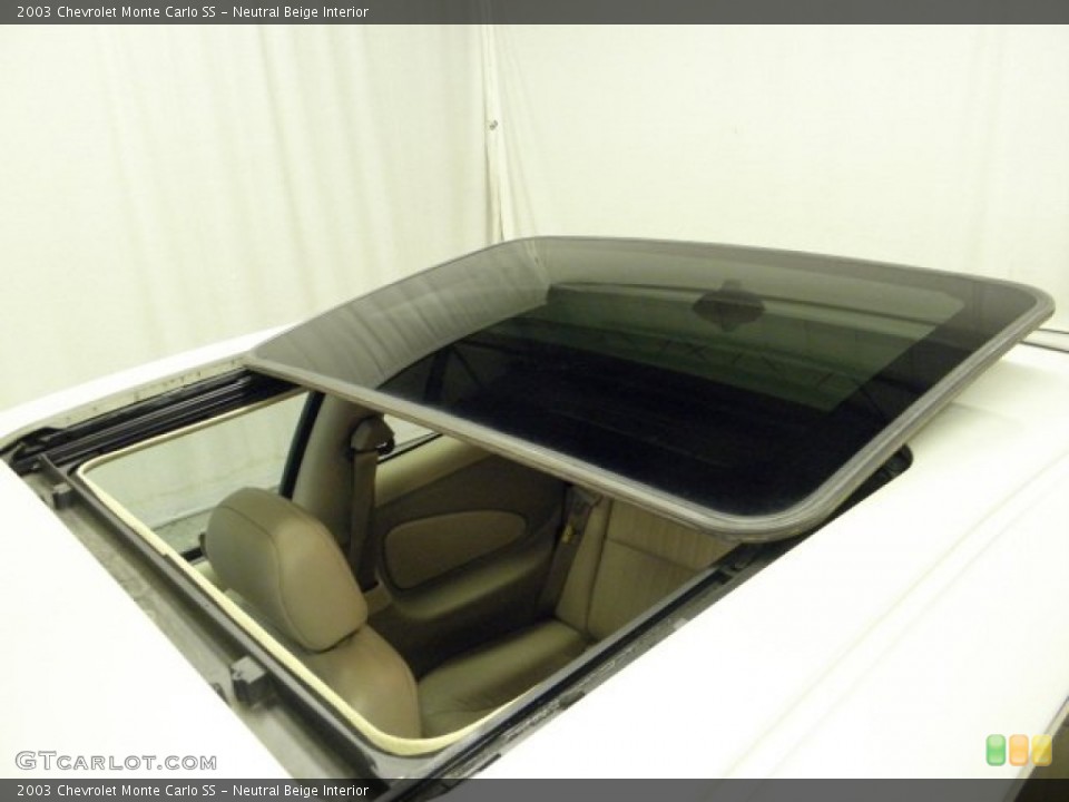 Neutral Beige Interior Sunroof for the 2003 Chevrolet Monte Carlo SS #57226681