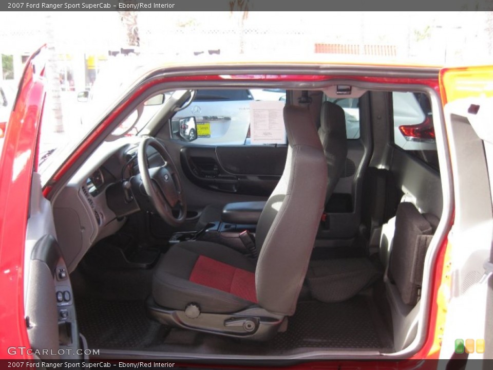 Ebony/Red Interior Photo for the 2007 Ford Ranger Sport SuperCab #57229974