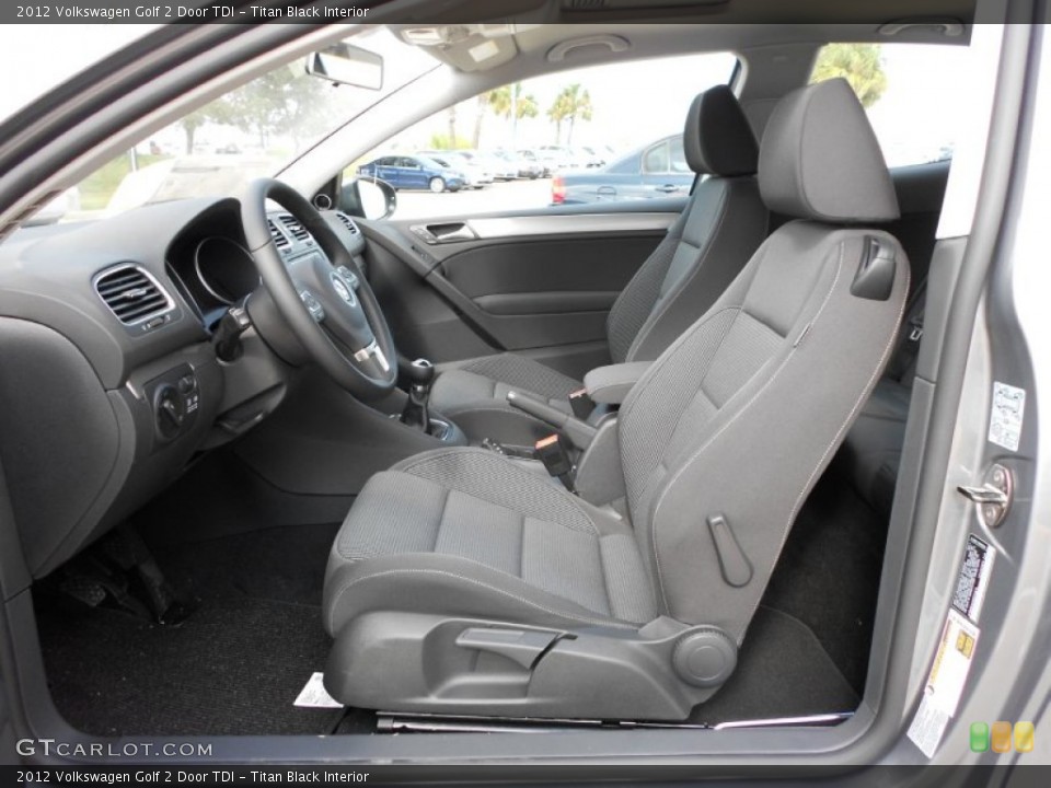Titan Black Interior Photo for the 2012 Volkswagen Golf 2 Door TDI #57233219