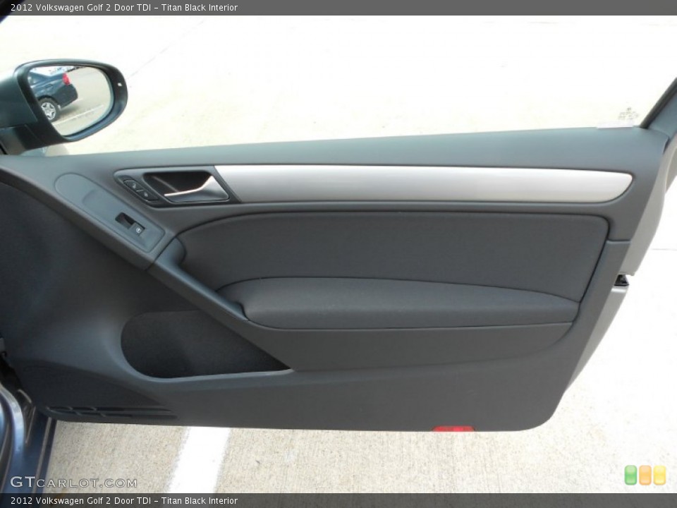 Titan Black Interior Door Panel for the 2012 Volkswagen Golf 2 Door TDI #57233224