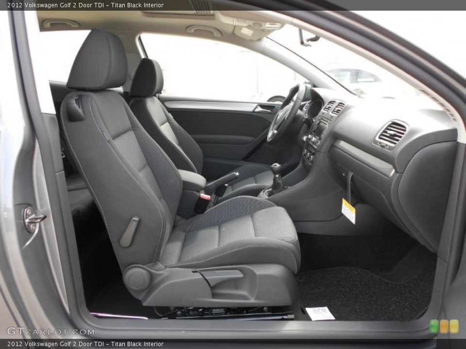 Titan Black Interior Photo for the 2012 Volkswagen Golf 2 Door TDI #57233232