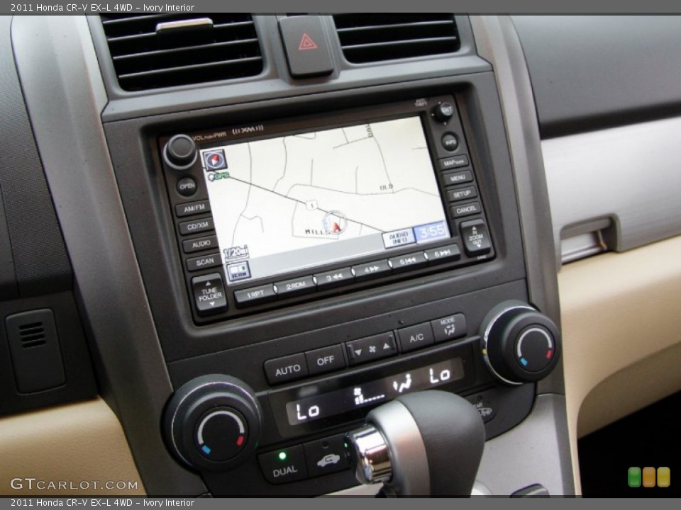 Ivory Interior Navigation for the 2011 Honda CR-V EX-L 4WD #57233636
