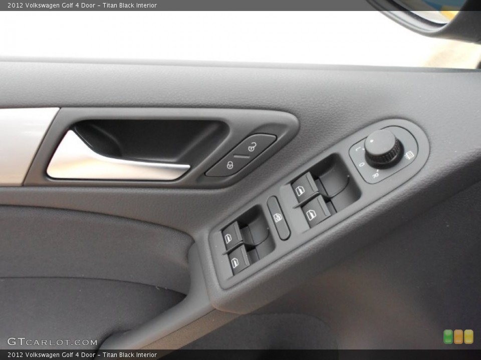 Titan Black Interior Controls for the 2012 Volkswagen Golf 4 Door #57233741