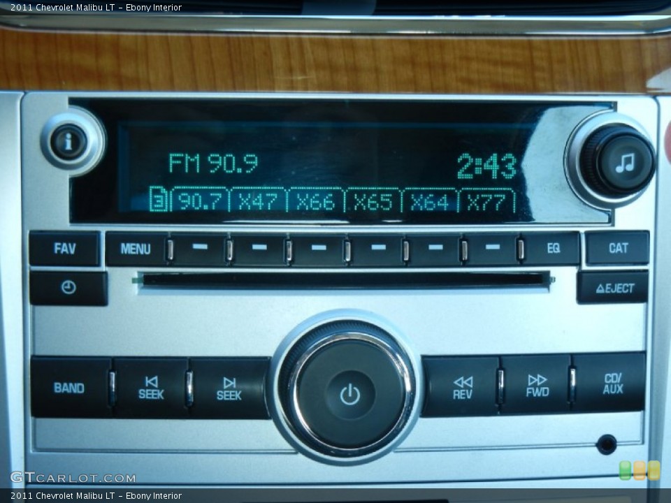 Ebony Interior Audio System for the 2011 Chevrolet Malibu LT #57233798