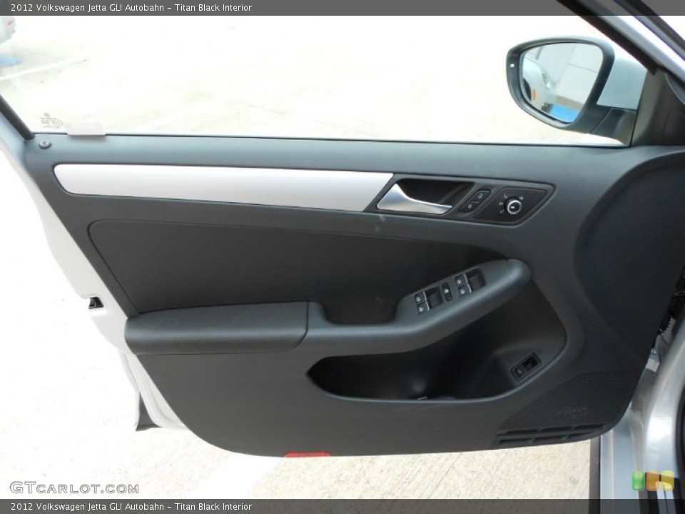 Titan Black Interior Door Panel for the 2012 Volkswagen Jetta GLI Autobahn #57235331