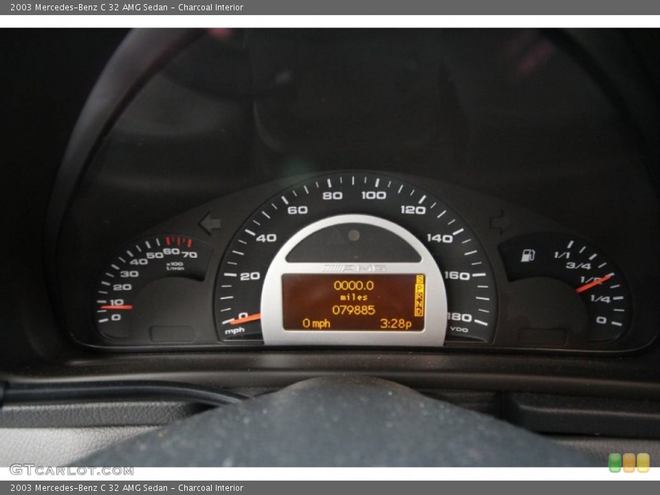 Charcoal Interior Gauges for the 2003 Mercedes-Benz C 32 AMG Sedan #57239938