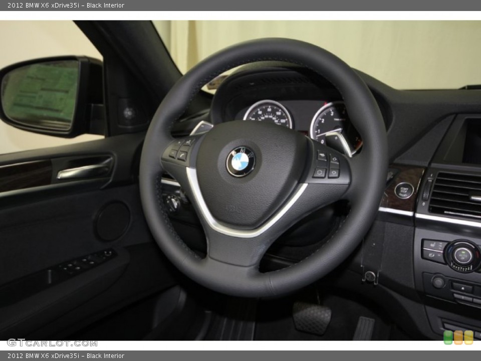 Black Interior Steering Wheel for the 2012 BMW X6 xDrive35i #57242705