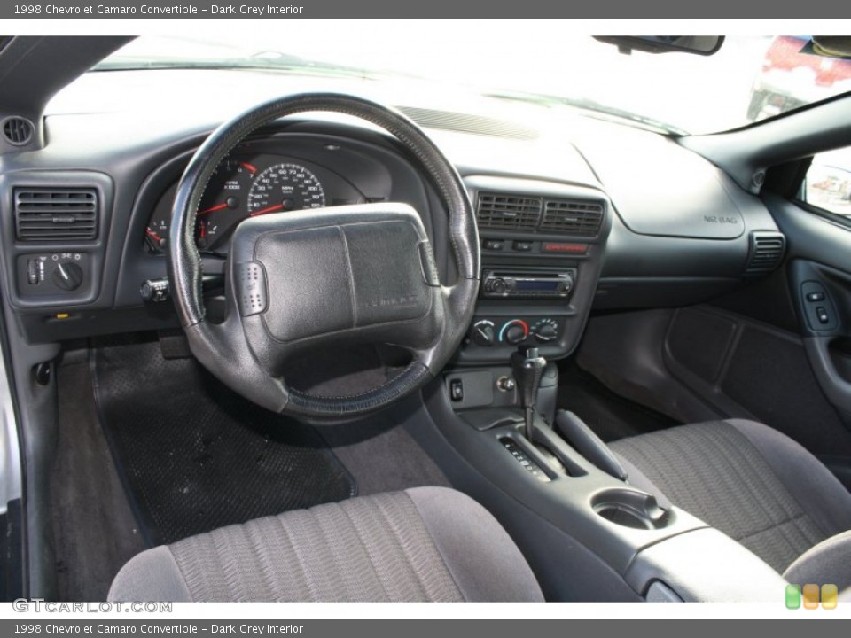 Dark Grey Interior Prime Interior for the 1998 Chevrolet Camaro Convertible #57243407