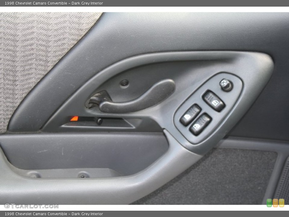 Dark Grey Interior Controls for the 1998 Chevrolet Camaro Convertible #57243422