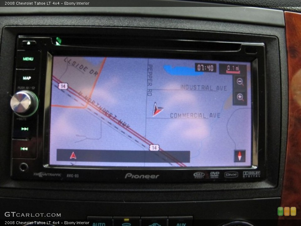 Ebony Interior Navigation for the 2008 Chevrolet Tahoe LT 4x4 #57246680