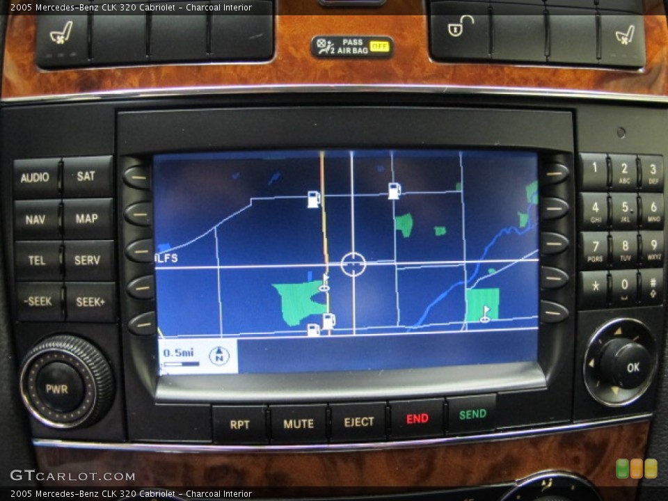 Charcoal Interior Navigation for the 2005 Mercedes-Benz CLK 320 Cabriolet #57247439