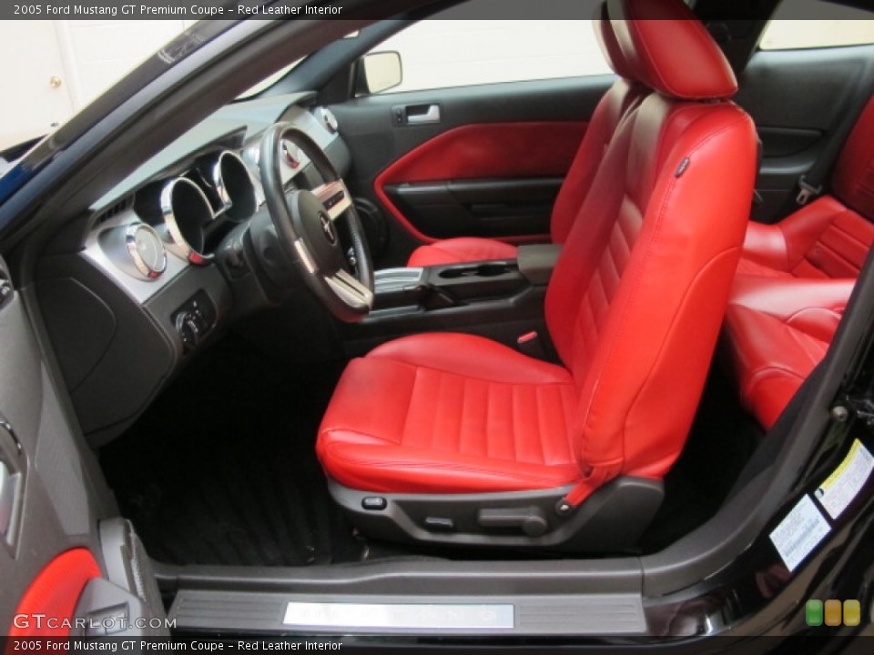 Red Leather Interior Photo for the 2005 Ford Mustang GT Premium Coupe #57247703