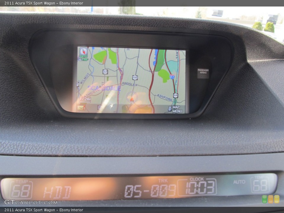 Ebony Interior Navigation for the 2011 Acura TSX Sport Wagon #57248048