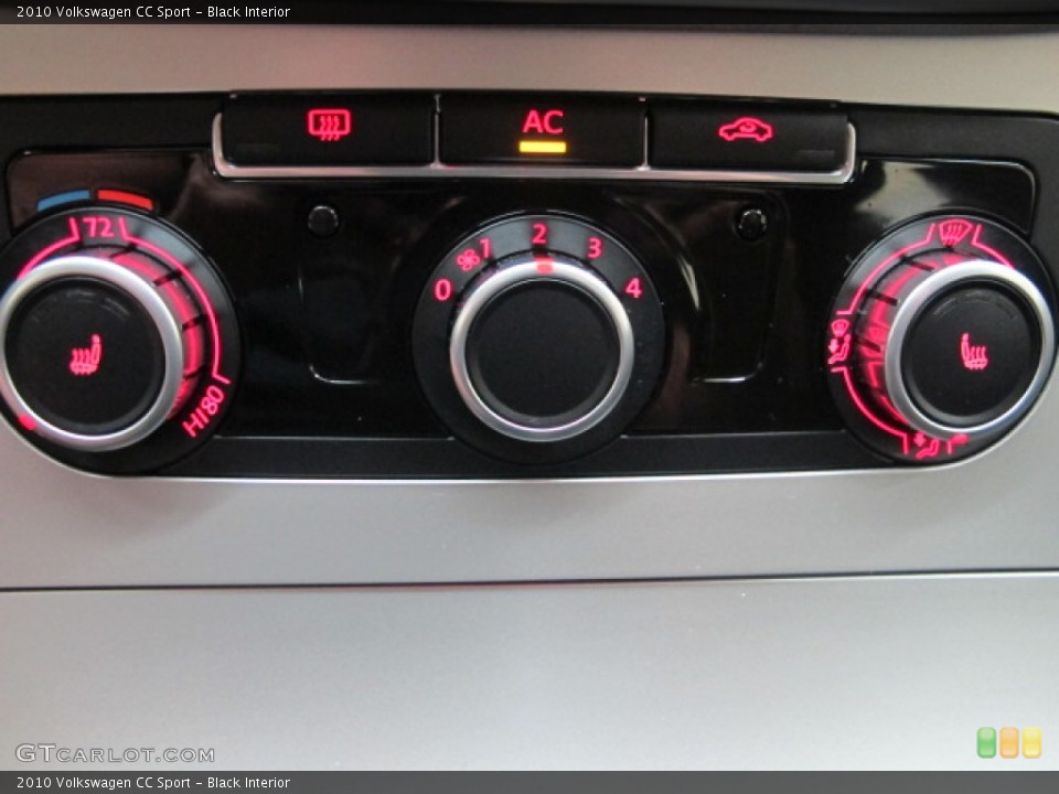 Black Interior Controls for the 2010 Volkswagen CC Sport #57248168