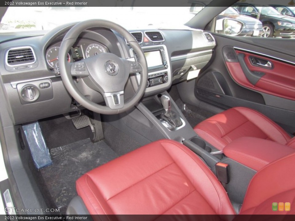 Red Interior Dashboard for the 2012 Volkswagen Eos Executive #57251762