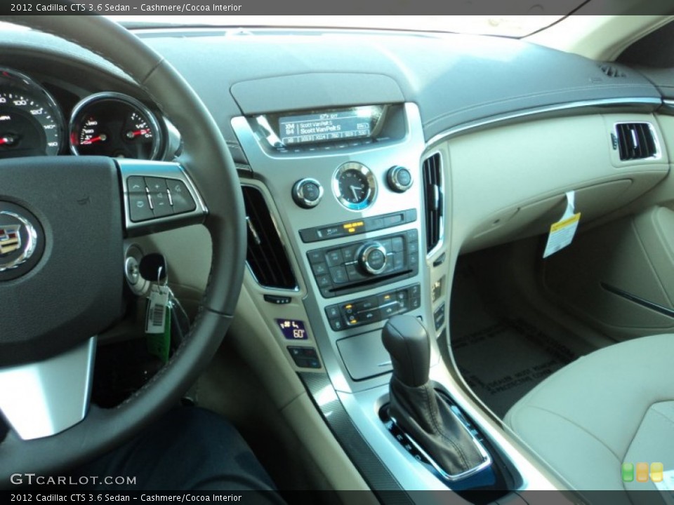 Cashmere/Cocoa Interior Dashboard for the 2012 Cadillac CTS 3.6 Sedan #57254108