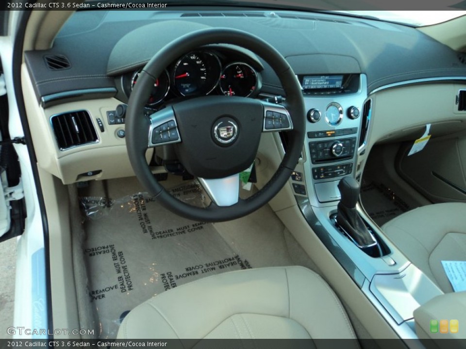 Cashmere/Cocoa Interior Dashboard for the 2012 Cadillac CTS 3.6 Sedan #57254132