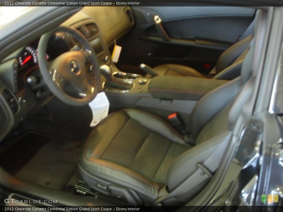 Ebony Interior Photo for the 2012 Chevrolet Corvette Centennial Edition Grand Sport Coupe #57256900