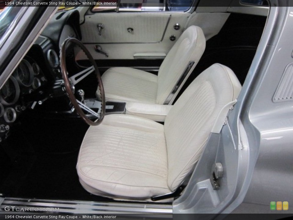 White/Black Interior Photo for the 1964 Chevrolet Corvette Sting Ray Coupe #57257069