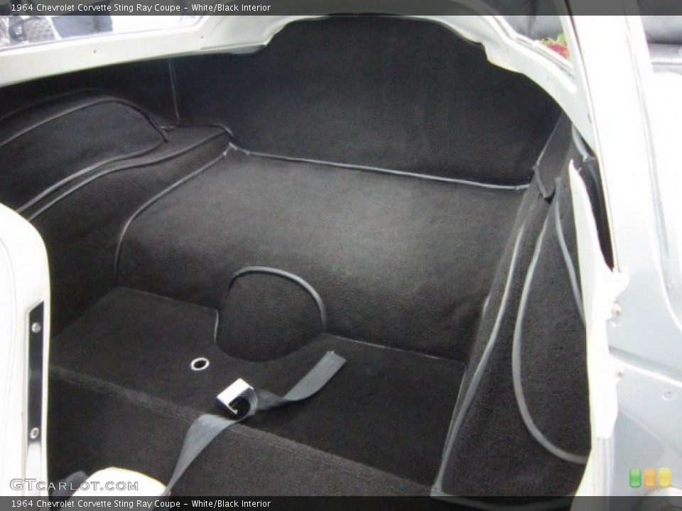 White/Black Interior Trunk for the 1964 Chevrolet Corvette Sting Ray Coupe #57257096