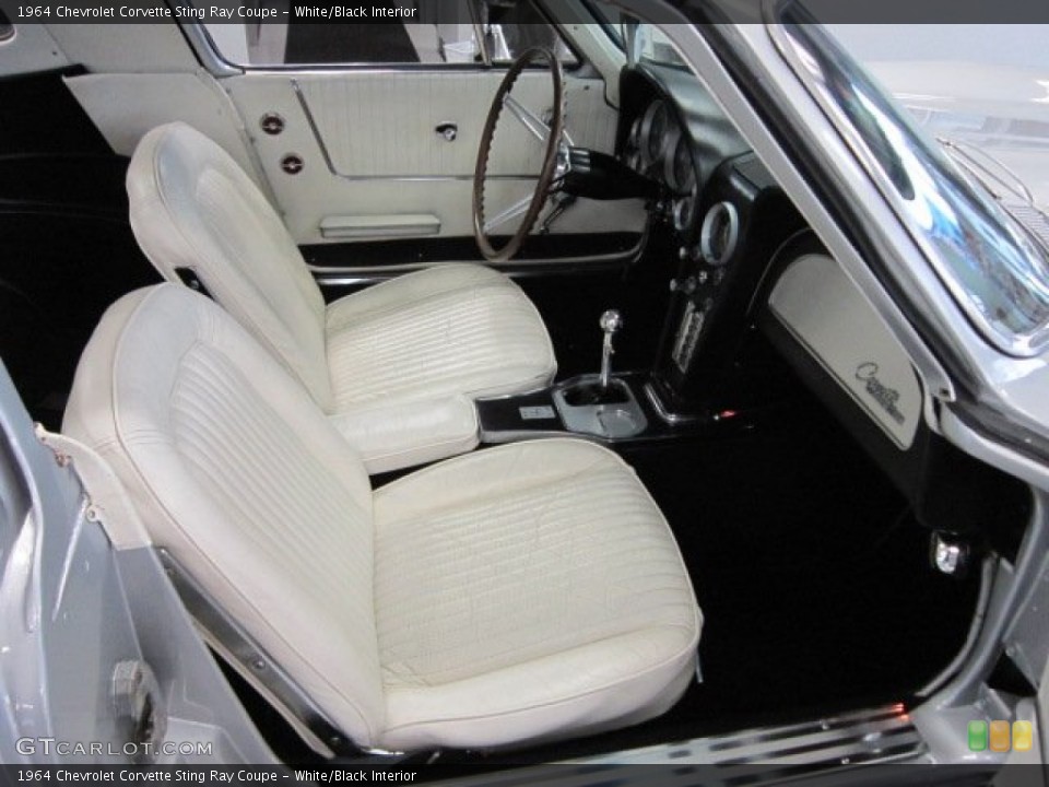 White/Black Interior Photo for the 1964 Chevrolet Corvette Sting Ray Coupe #57257102
