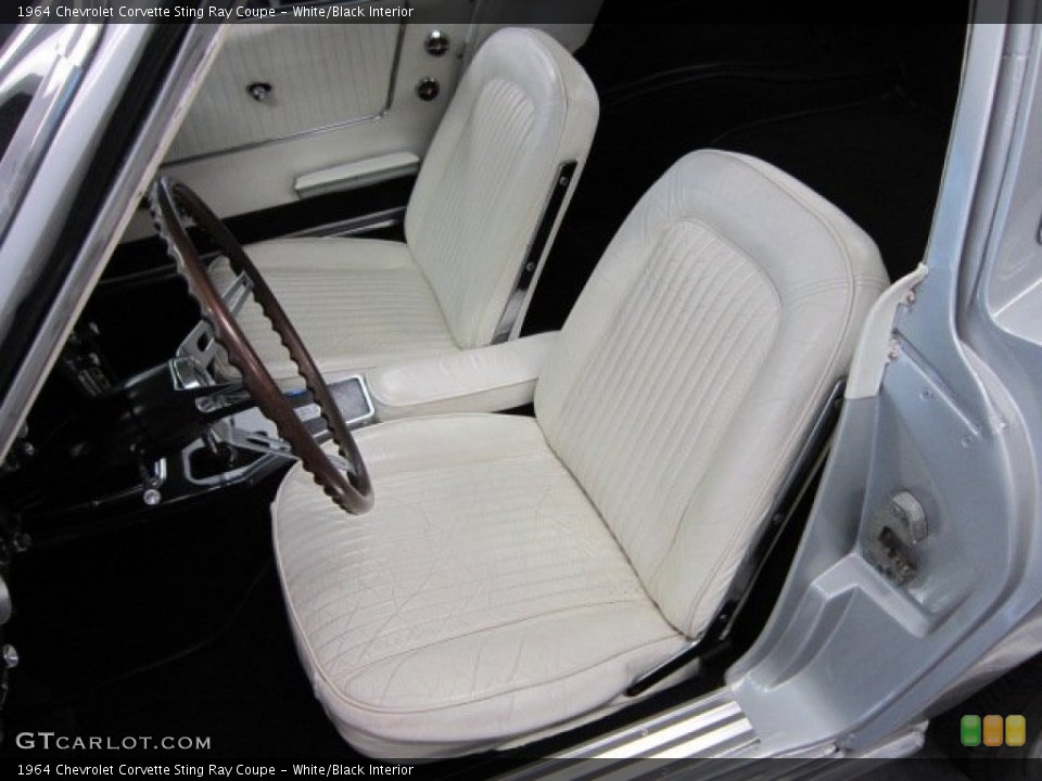 White/Black Interior Photo for the 1964 Chevrolet Corvette Sting Ray Coupe #57257141