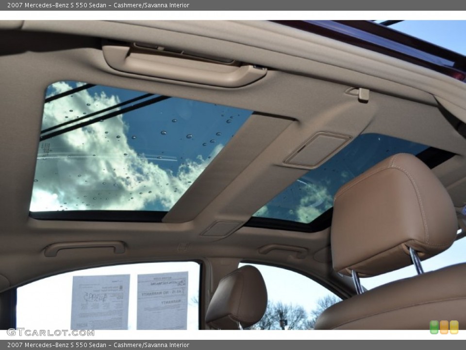 Cashmere/Savanna Interior Sunroof for the 2007 Mercedes-Benz S 550 Sedan #57258296