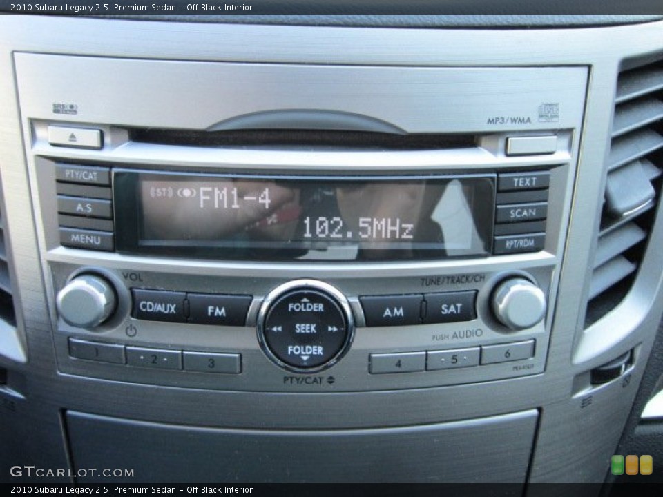 Off Black Interior Audio System for the 2010 Subaru Legacy 2.5i Premium Sedan #57259139