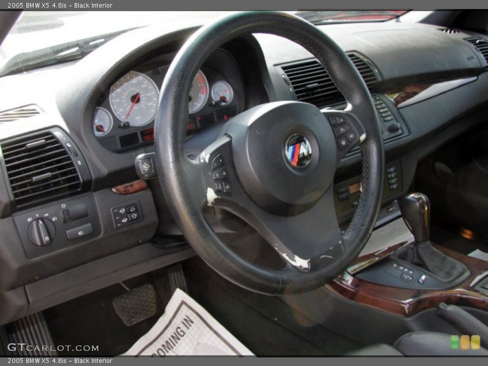 Black Interior Steering Wheel for the 2005 BMW X5 4.8is #57262628