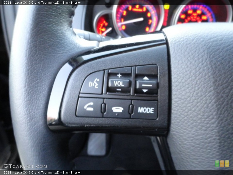 Black Interior Controls for the 2011 Mazda CX-9 Grand Touring AWD #57262937
