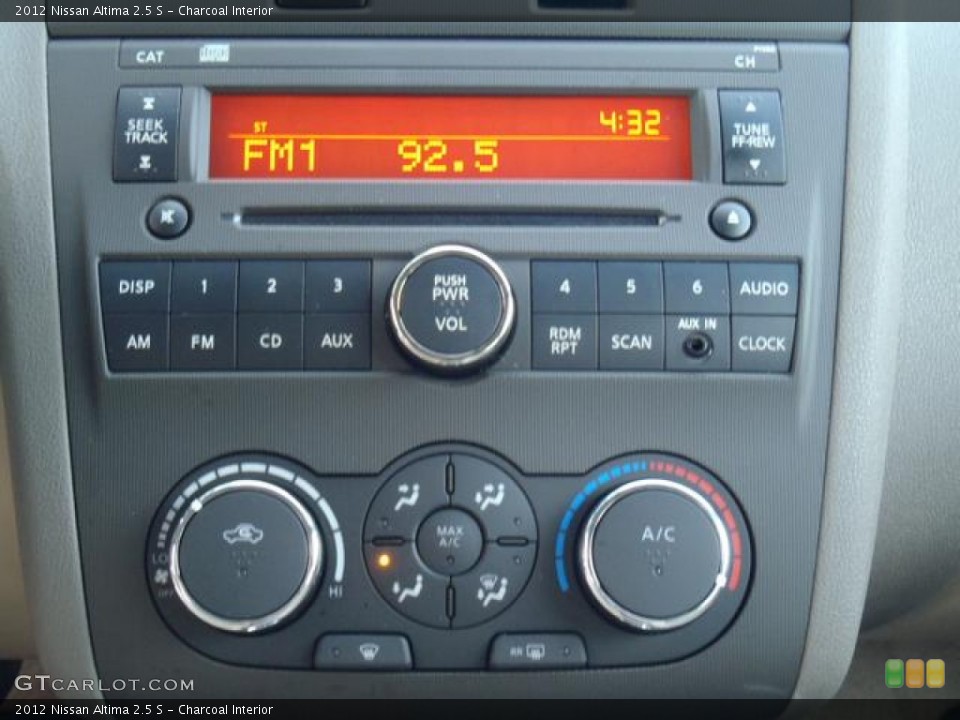 Charcoal Interior Controls for the 2012 Nissan Altima 2.5 S #57263729
