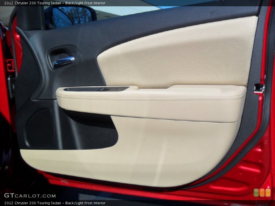 Black/Light Frost Interior Door Panel for the 2012 Chrysler 200 Touring Sedan #57267093
