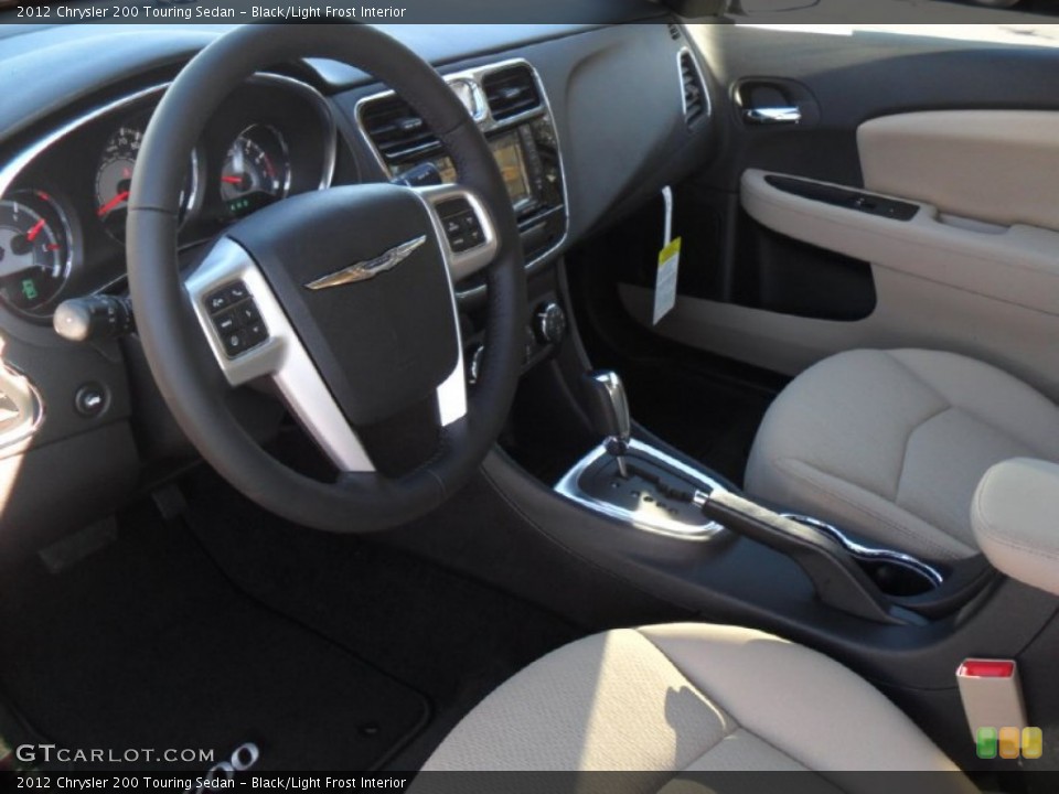 Black/Light Frost Interior Prime Interior for the 2012 Chrysler 200 Touring Sedan #57267122