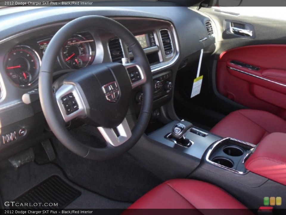 Black/Red Interior Photo for the 2012 Dodge Charger SXT Plus #57267581