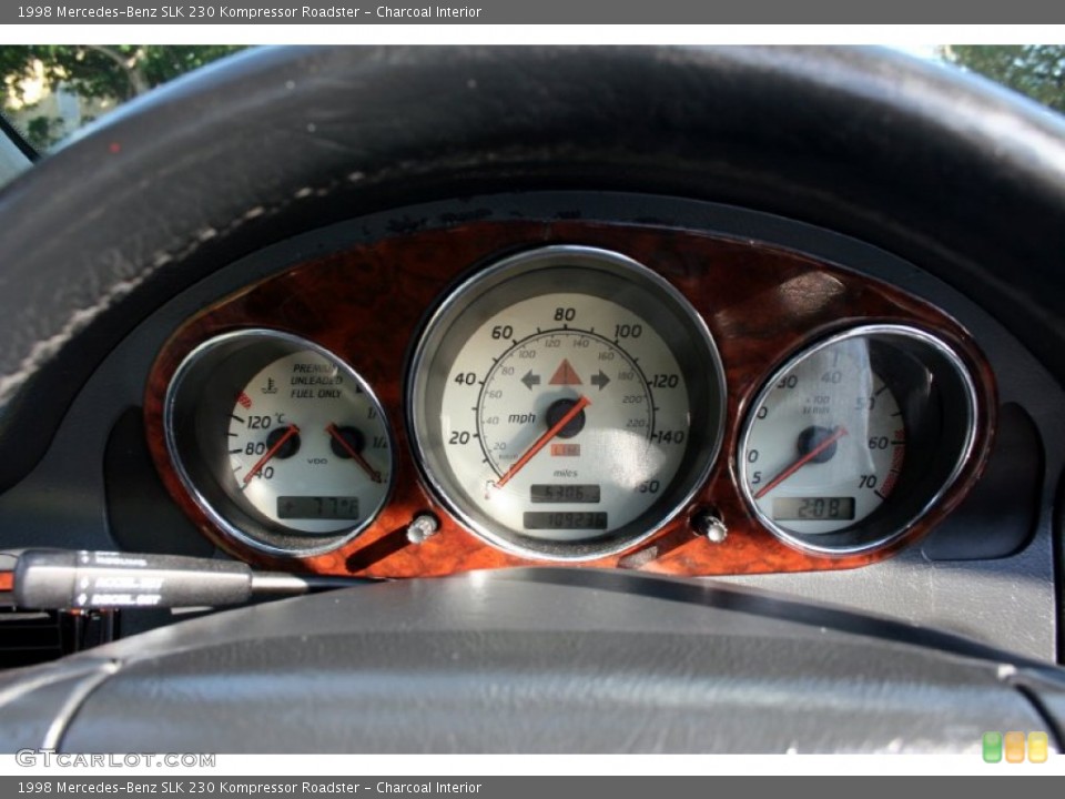 Charcoal Interior Gauges for the 1998 Mercedes-Benz SLK 230 Kompressor Roadster #57268217