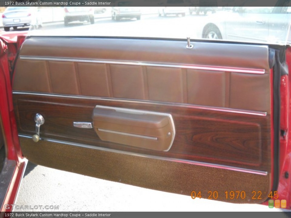 Saddle Interior Door Panel for the 1972 Buick Skylark Custom Hardtop Coupe #57268925