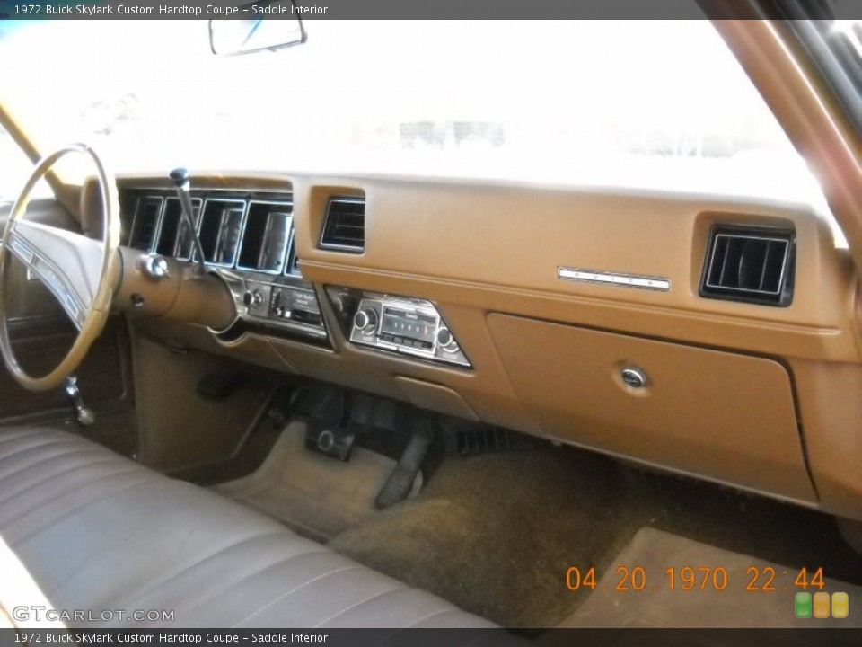 Saddle Interior Dashboard for the 1972 Buick Skylark Custom Hardtop Coupe #57268937