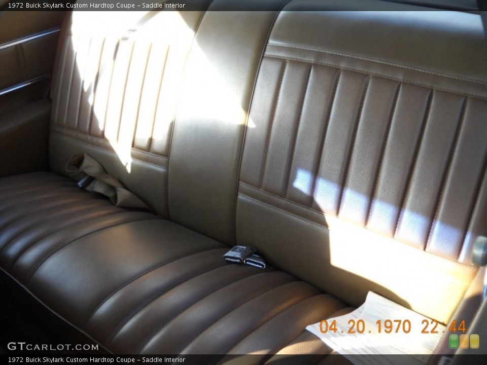 Saddle Interior Photo for the 1972 Buick Skylark Custom Hardtop Coupe #57268961