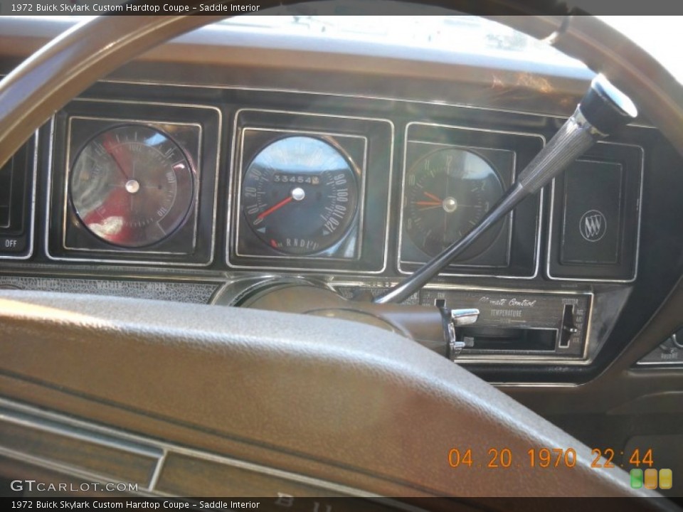 Saddle Interior Gauges for the 1972 Buick Skylark Custom Hardtop Coupe #57268967