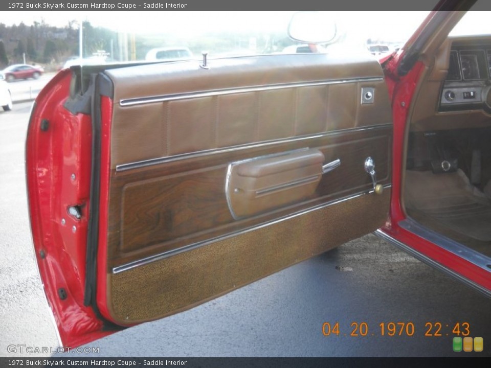 Saddle Interior Door Panel for the 1972 Buick Skylark Custom Hardtop Coupe #57268985