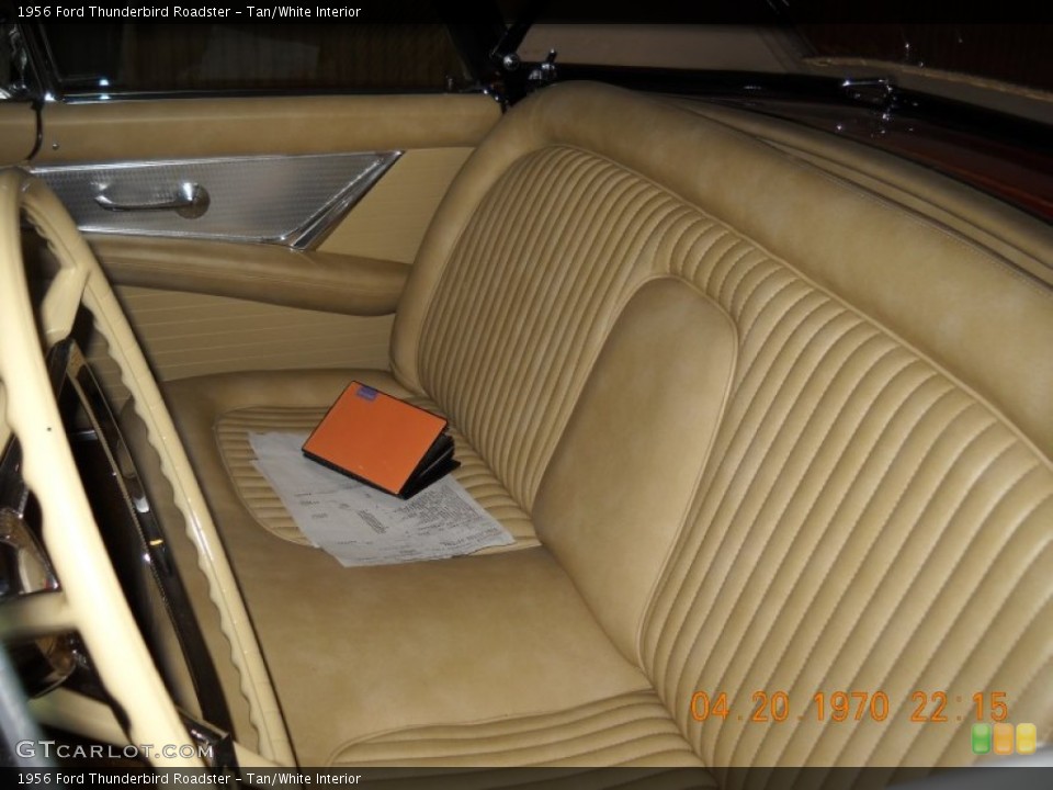 Tan/White Interior Photo for the 1956 Ford Thunderbird Roadster #57269171