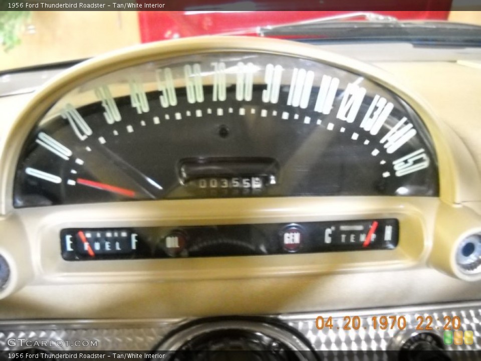Tan/White Interior Gauges for the 1956 Ford Thunderbird Roadster #57269237