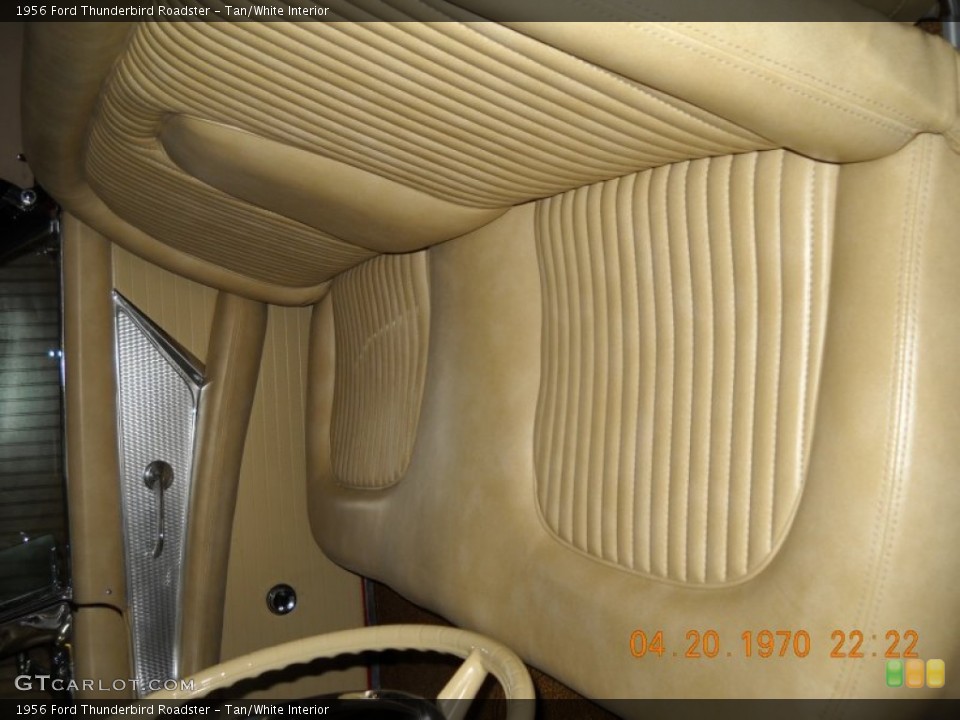 Tan/White Interior Photo for the 1956 Ford Thunderbird Roadster #57269264