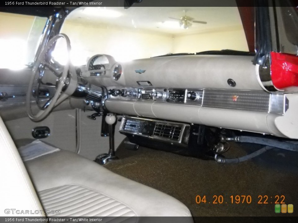 Tan/White Interior Dashboard for the 1956 Ford Thunderbird Roadster #57269270