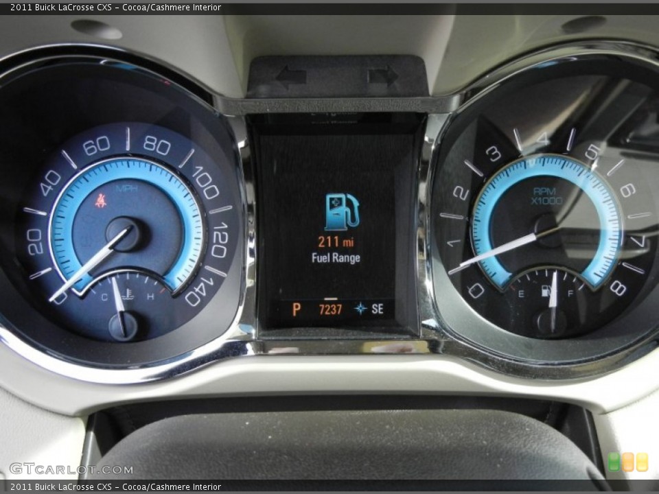 Cocoa/Cashmere Interior Gauges for the 2011 Buick LaCrosse CXS #57276988