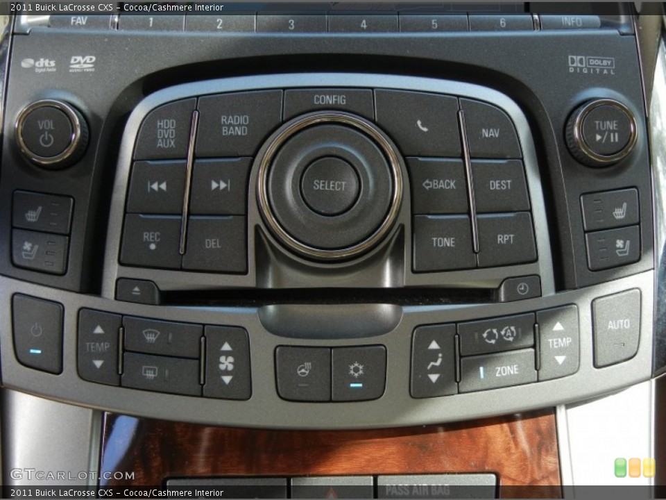 Cocoa/Cashmere Interior Controls for the 2011 Buick LaCrosse CXS #57277017